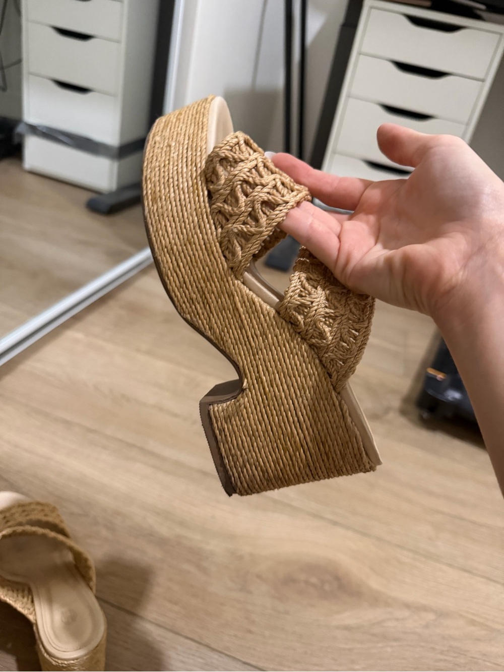 House of Harlow 1960 x REVOLVE Birdie Heel in Natural size 7.5 - Picture 5 of 8